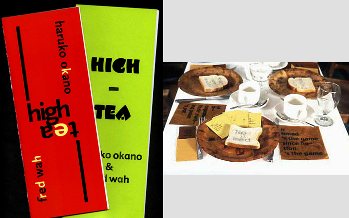 High(bridi)Tea Performances | Collaborative menu cover, 1998 - 2001